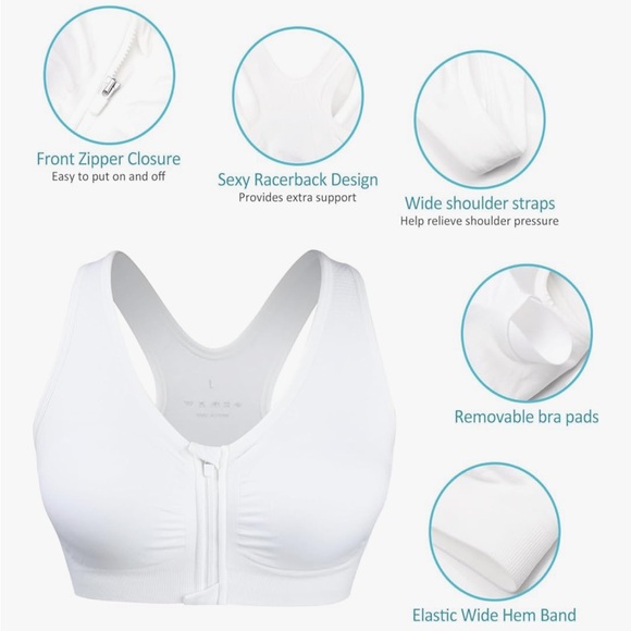 🌿🦋 WANAYOU Women's Seamless Sports Bra 3-Pack - Black, Beige, and White - Picture 5 of 16